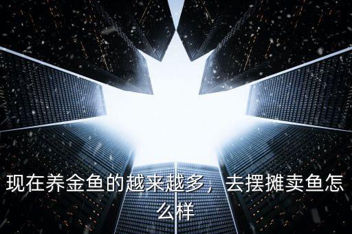現在養金魚的越來越多，去擺攤賣魚怎么樣
