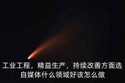 工業(yè)工程，精益生產(chǎn)，持續(xù)改善方面選自媒體什么領(lǐng)域好該怎么做
