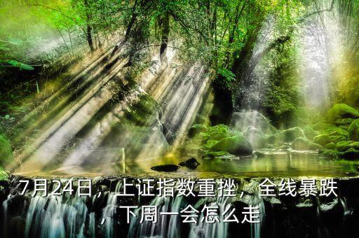 7月24日，上證指數重挫，全線暴跌，下周一會怎么走