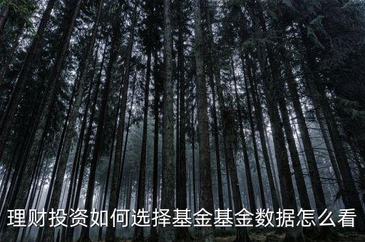理財投資如何選擇基金基金數據怎么看