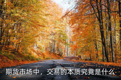 期貨市場中，交易的本質(zhì)究竟是什么