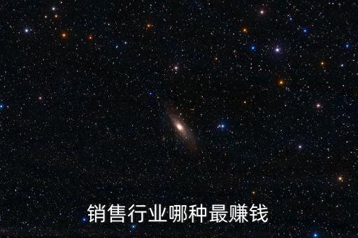 銷售行業哪種最賺錢