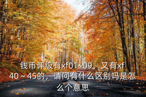錢幣評級有xf01~09，又有xf40～45的，請問有什么區(qū)別嗎是怎么個意思