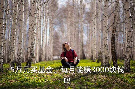5萬元買基金，每月能賺3000塊錢嗎