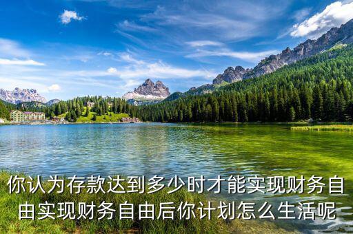你認為存款達到多少時才能實現財務自由實現財務自由后你計劃怎么生活呢