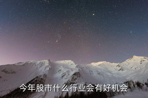 今年股市什么行業會有好機會