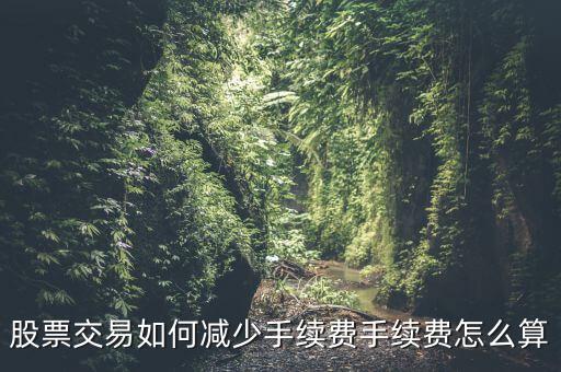 華創手續費怎么算,股票交易如何減少手續費