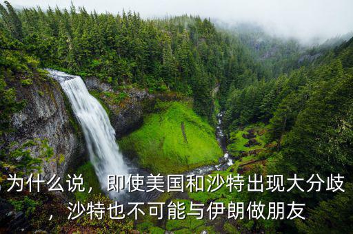 為什么說，即使美國和沙特出現大分歧，沙特也不可能與伊朗做朋友