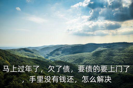 馬上過年了，欠了債，要債的要上門了，手里沒有錢還，怎么解決