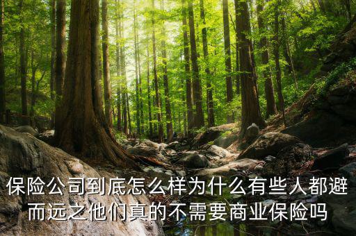 保險公司到底怎么樣為什么有些人都避而遠之他們真的不需要商業保險嗎