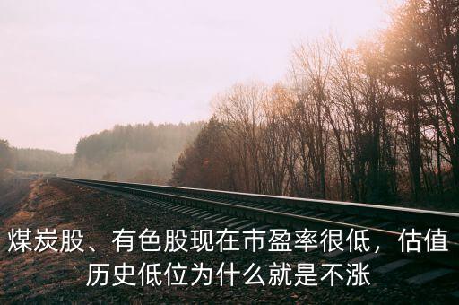 煤炭股、有色股現(xiàn)在市盈率很低，估值歷史低位為什么就是不漲