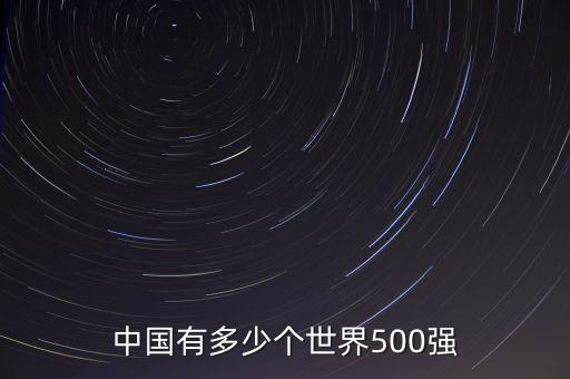 中國有多少世界500強企業,中國有幾家世界500強民企