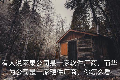 華為公司是什么性質企業,而華為公司是一家硬件廠商
