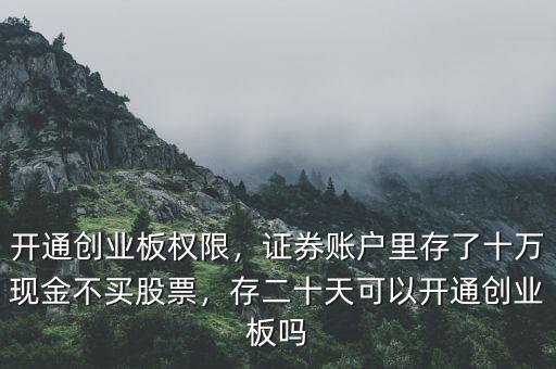 國泰君安怎么開通創業板,開通創業板權限