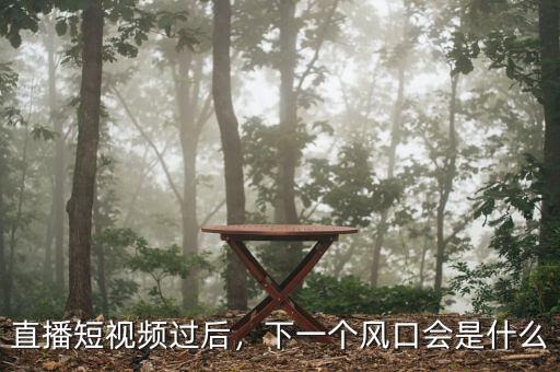 直播短視頻過后，下一個(gè)風(fēng)口會(huì)是什么
