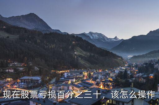 現在股票虧損百分之三十，該怎么操作