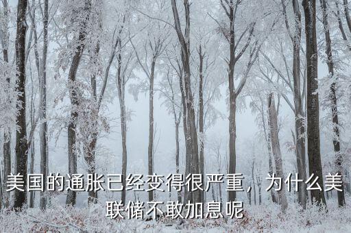 為什么美聯儲不敢加息,為什么美聯儲不敢加息呢