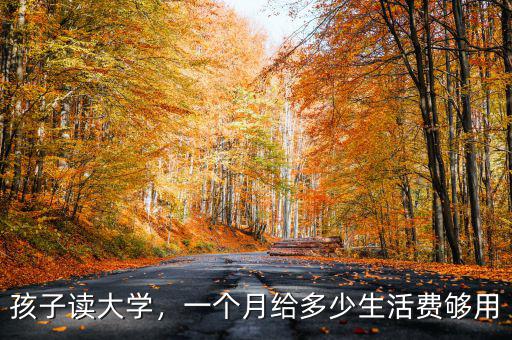 孩子讀大學，一個月給多少生活費夠用