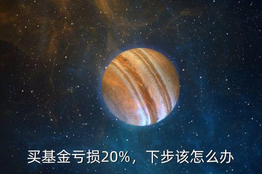 專用基金出現虧損怎么辦呢,買基金虧損20%