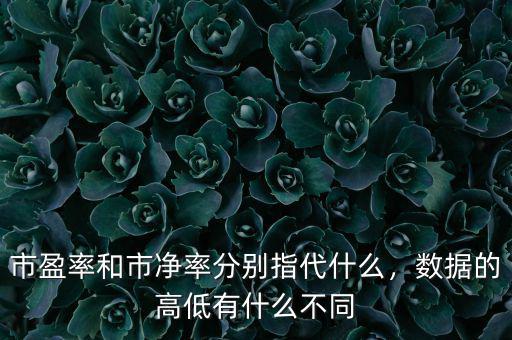 市凈率適合什么企業,數據的高低有什么不同