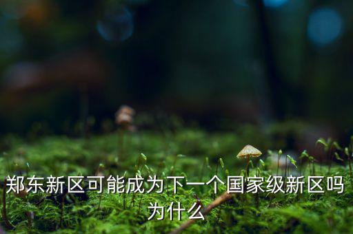 鄭東新區可能成為下一個國家級新區嗎為什么