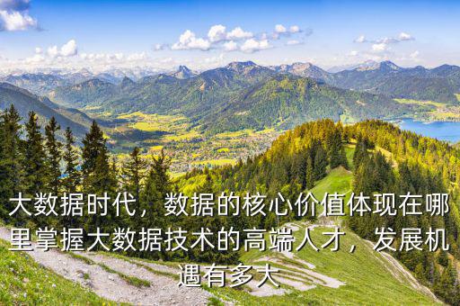 大數(shù)據(jù)時(shí)代，數(shù)據(jù)的核心價(jià)值體現(xiàn)在哪里掌握大數(shù)據(jù)技術(shù)的高端人才，發(fā)展機(jī)遇有多大