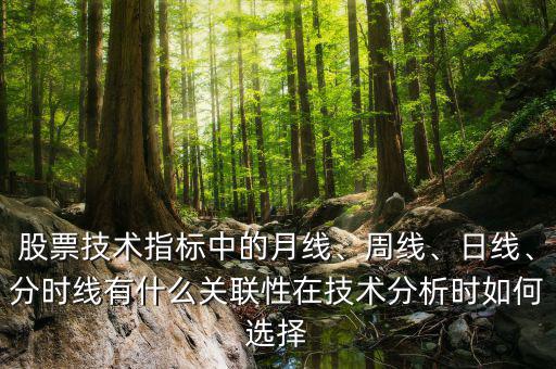 股票技術(shù)指標(biāo)中的月線、周線、日線、分時(shí)線有什么關(guān)聯(lián)性在技術(shù)分析時(shí)如何選擇