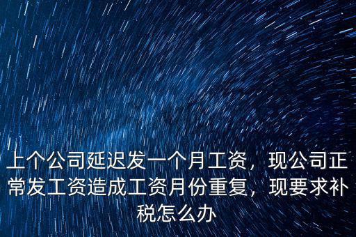 公務員工資重復發放怎么辦,公務員的工資都是當月就發