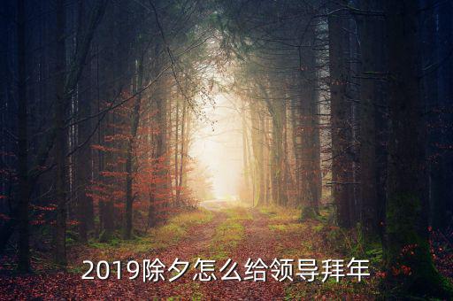 2019除夕怎么給領導拜年