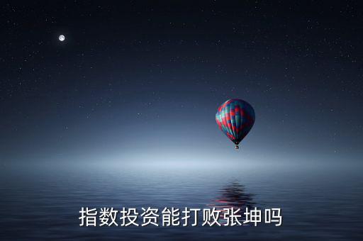 指數投資能打敗張坤嗎
