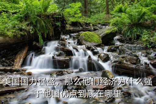 美國國力強盛，那么他們經濟為什么強于他國優點到底在哪里