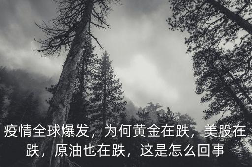 疫情全球爆發，為何黃金在跌，美股在跌，原油也在跌，這是怎么回事