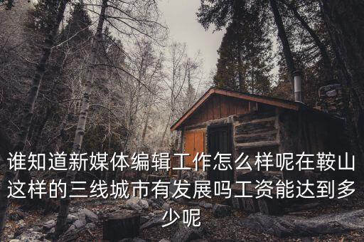 誰知道新媒體編輯工作怎么樣呢在鞍山這樣的三線城市有發展嗎工資能達到多少呢