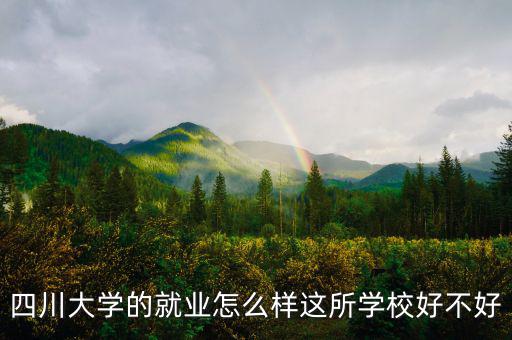 川金所怎么樣,四川大學的就業怎么樣