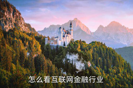 怎么看互聯網金融行業