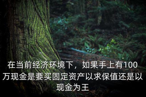 什么是環境資產,在當前經濟環境下