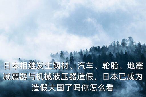 日本發現造假怎么處理,關于日本造假