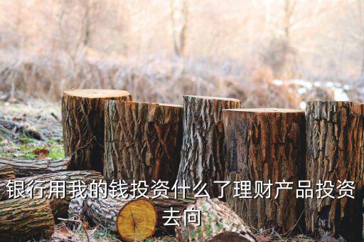 銀行用我的錢(qián)投資什么了理財(cái)產(chǎn)品投資去向