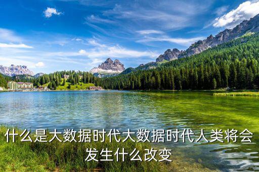 大數據時代信息是什么,什么是大數據時代