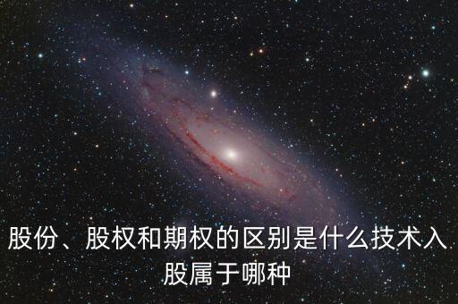 股份、股權和期權的區別是什么技術入股屬于哪種
