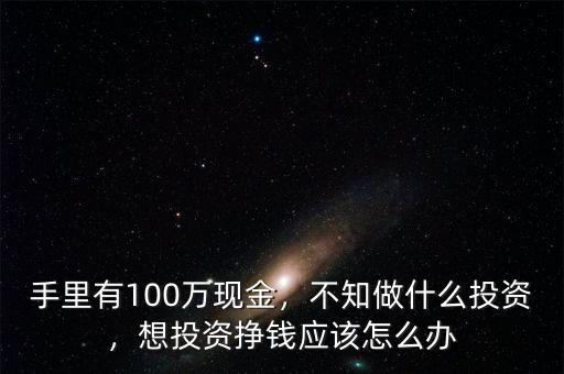 手里有100萬(wàn)現(xiàn)金，不知做什么投資，想投資掙錢應(yīng)該怎么辦
