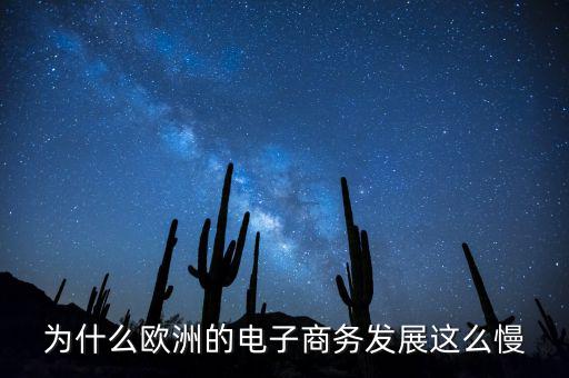 為什么歐洲的電子商務發展這么慢