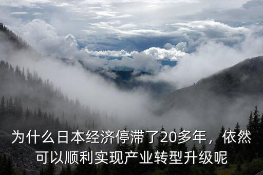 為什么日本經濟停滯了20多年，依然可以順利實現產業轉型升級呢