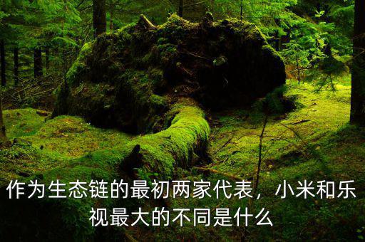 什么是樂視生態,小米和樂視最大的不同是什么