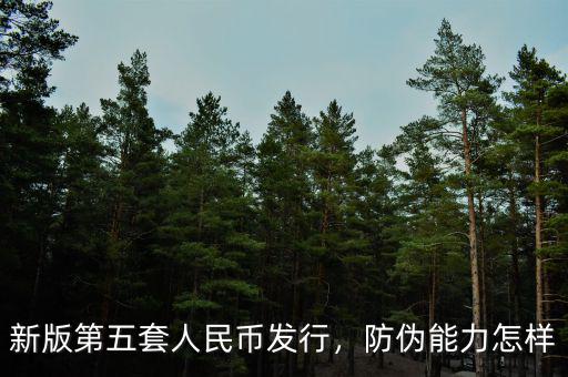 新版第五套人民幣發行，防偽能力怎樣