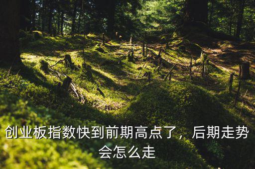 創業板指數快到前期高點了，后期走勢會怎么走