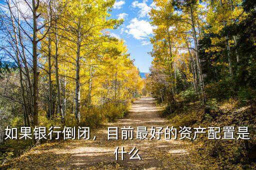 如果銀行倒閉，目前最好的資產配置是什么