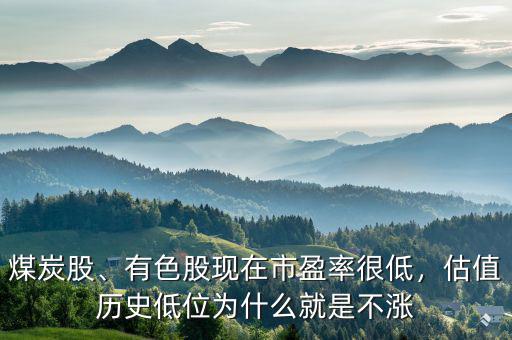 煤炭股、有色股現(xiàn)在市盈率很低，估值歷史低位為什么就是不漲