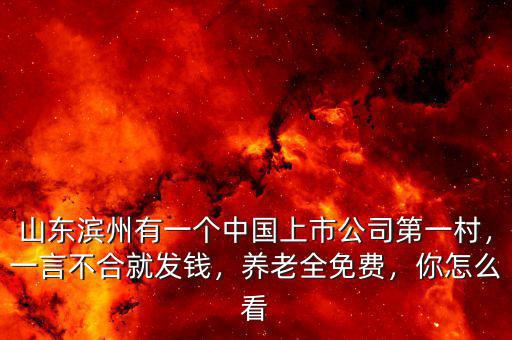 山東濱州有一個中國上市公司第一村，一言不合就發(fā)錢，養(yǎng)老全免費(fèi)，你怎么看