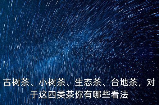 古樹茶、小樹茶、生態茶、臺地茶，對于這四類茶你有哪些看法